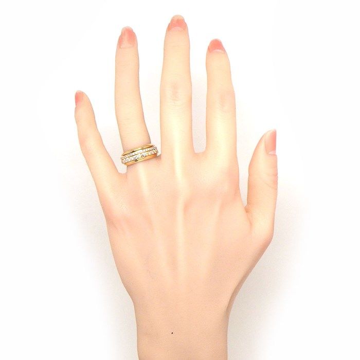 Piaget Possession Ring in K18 Pink Gold with Diamond Pave