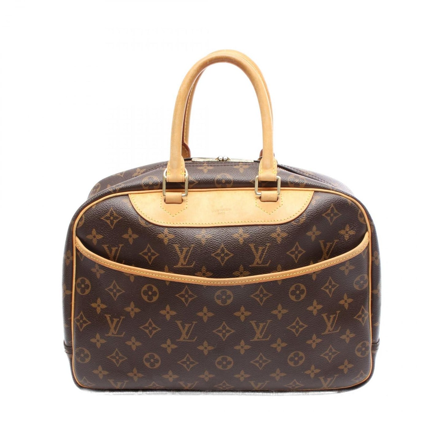 Louis Vuitton Deauville Bowling Vanity Monogram Handbag - Timeless Elegance