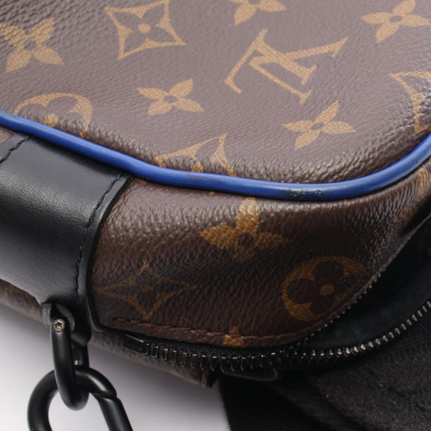 Louis Vuitton S Lock Messenger Handbag in Blue PVC Canvas