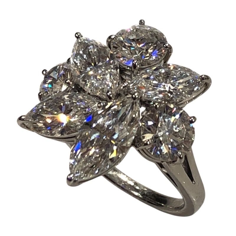 MIKIMOTO Platinum Diamond Ring - Exquisite Craftsmanship