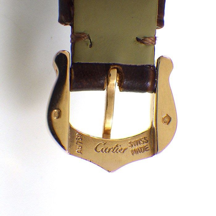 Cartier Baignoire SM W8000007 Oval Watch in 18K Pink Gold