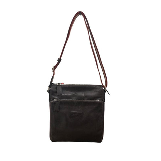 BALLY Brown Leather Shoulder Bag for Men - Timeless Elegance