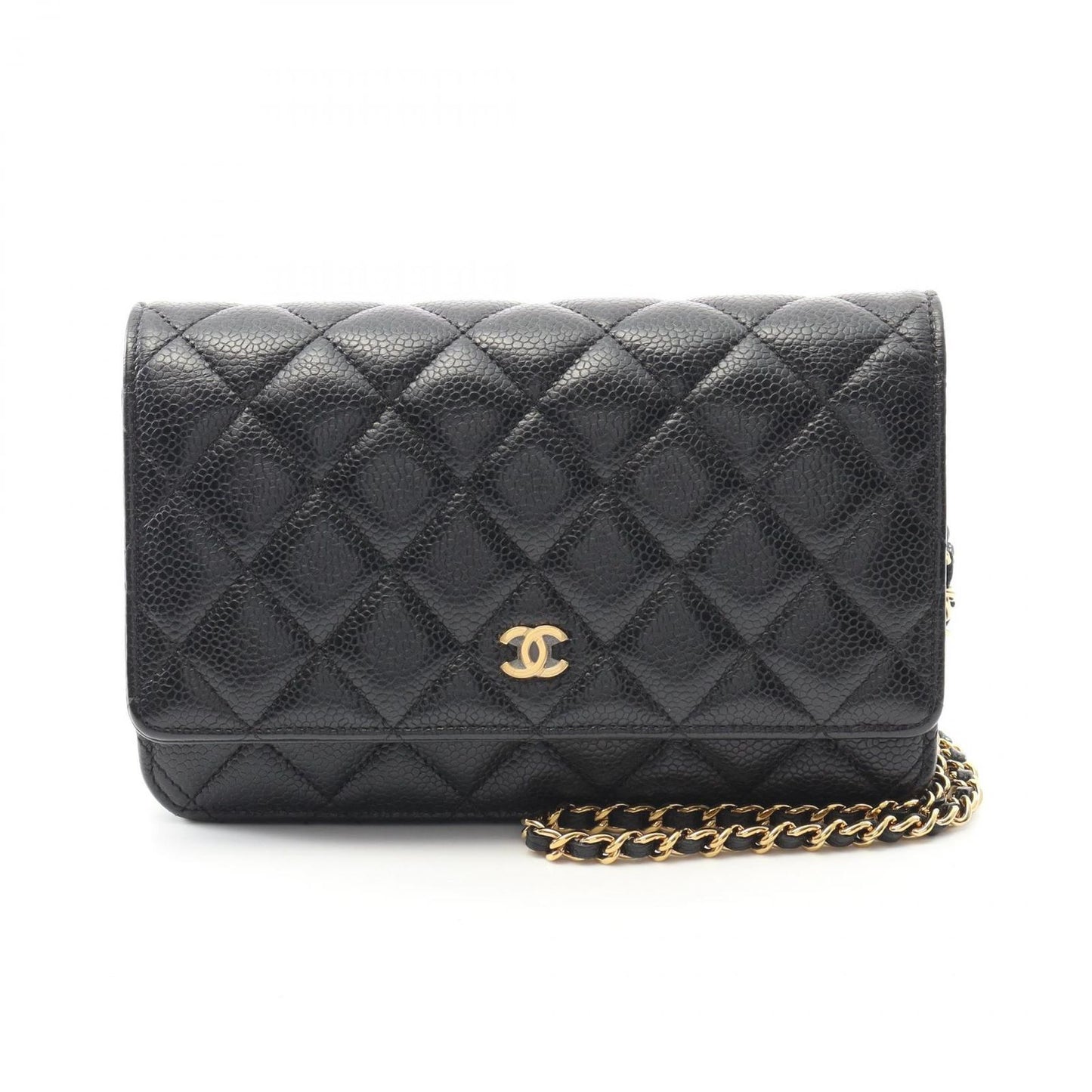 CHANEL Matelassé Shoulder Bag AP0250 in Black Caviar Leather