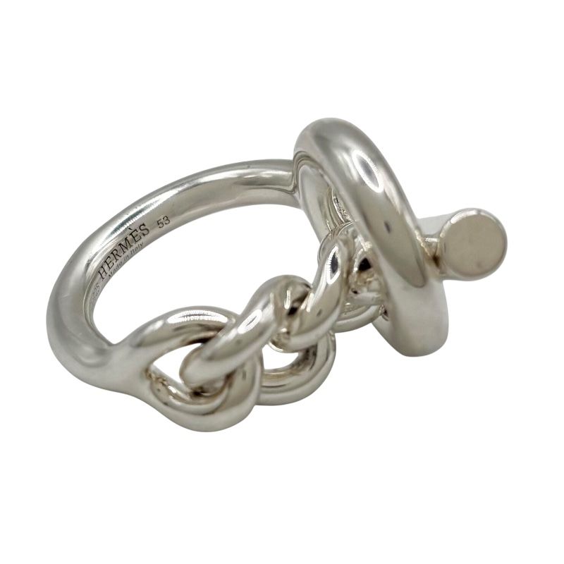 HERMES Croisette Ring in Silver 925 - Unisex Luxury Jewelry