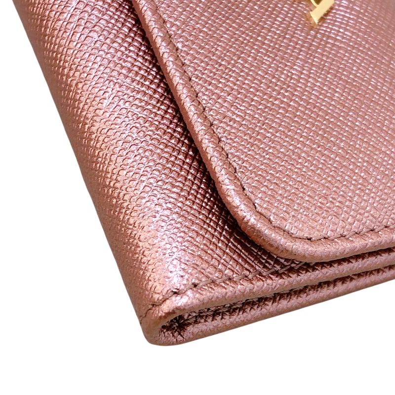 PRADA Pink Gold Saffiano 6-Key Case - Exquisite Luxury Accessory