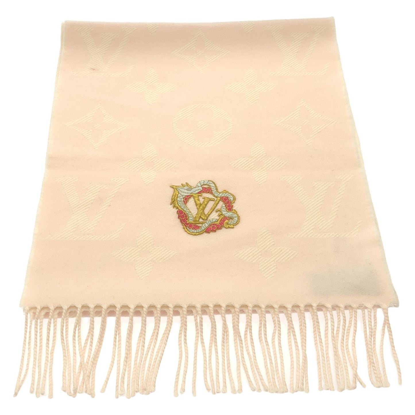Louis Vuitton Essential Precious Dragon Scarf - Pink Wool