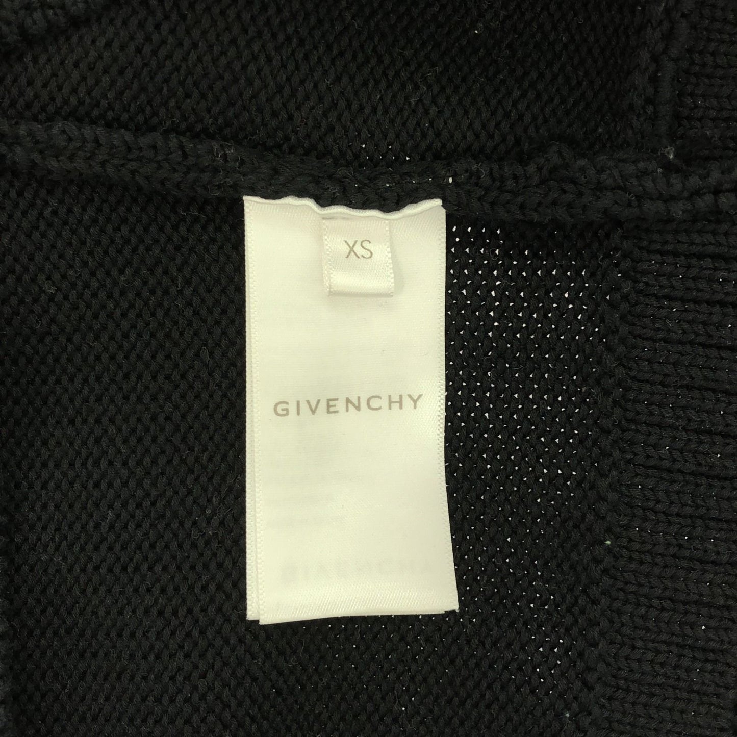 GIVENCHY Black Cotton Knit Sweater - Timeless Elegance