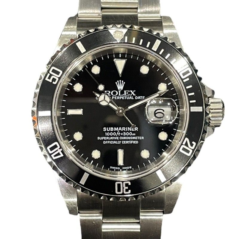 Rolex Submariner 16610 Black Dial Stainless Steel Men's Watch