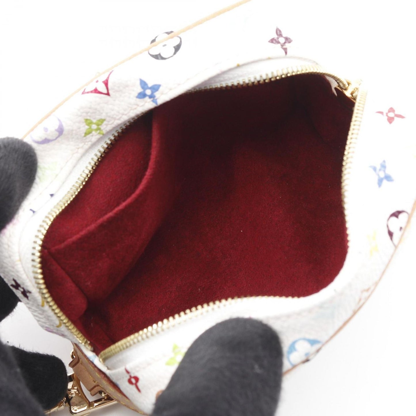 Louis Vuitton Monogram Multicolor Wapiti Pouch - White