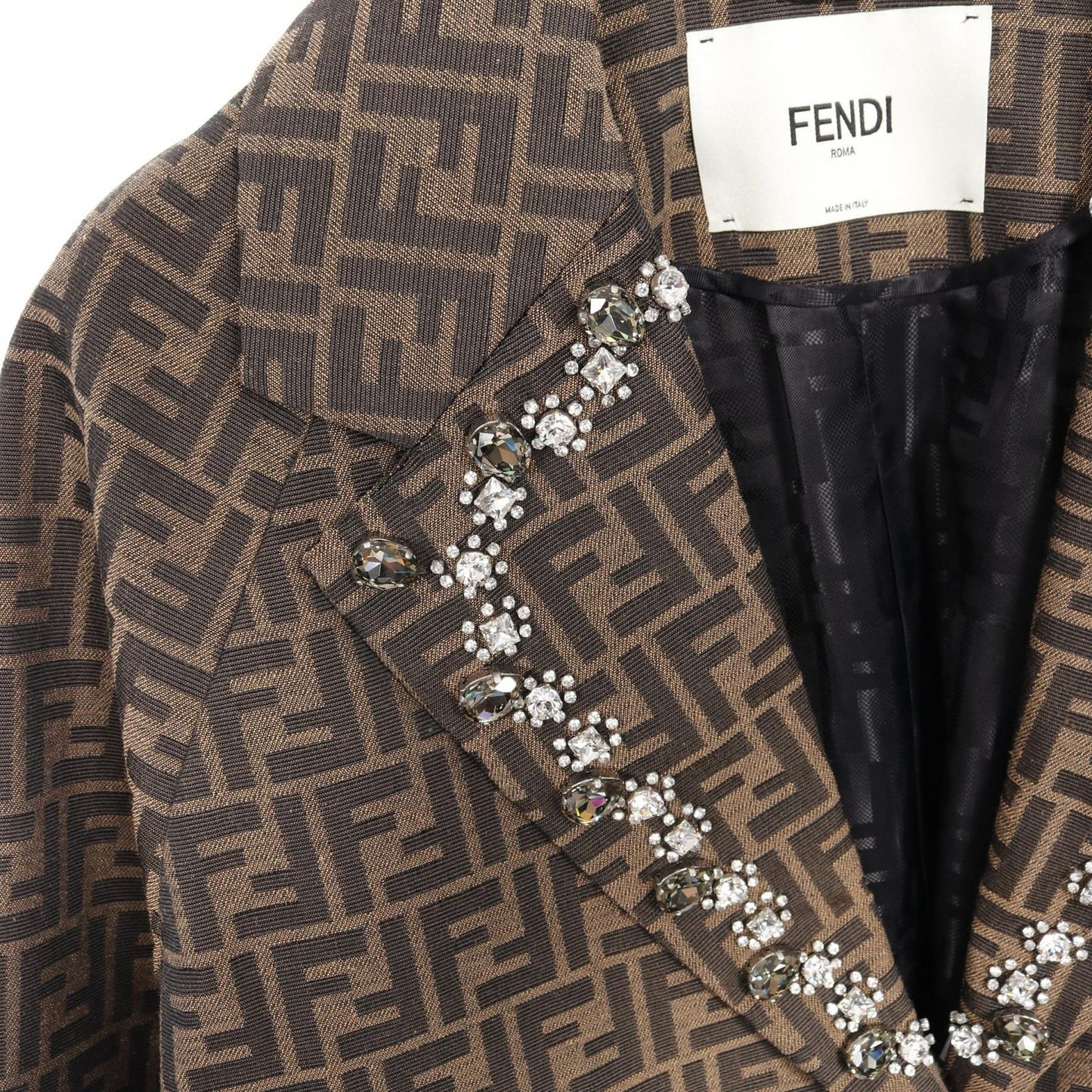 FENDI Zucca Pattern Jacket - Unworn Luxury Fashion Statement