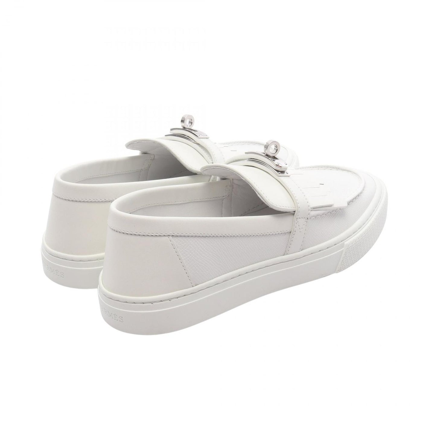 HERMES Game Slip-On Leather Shoes - Pristine Condition, Size 37