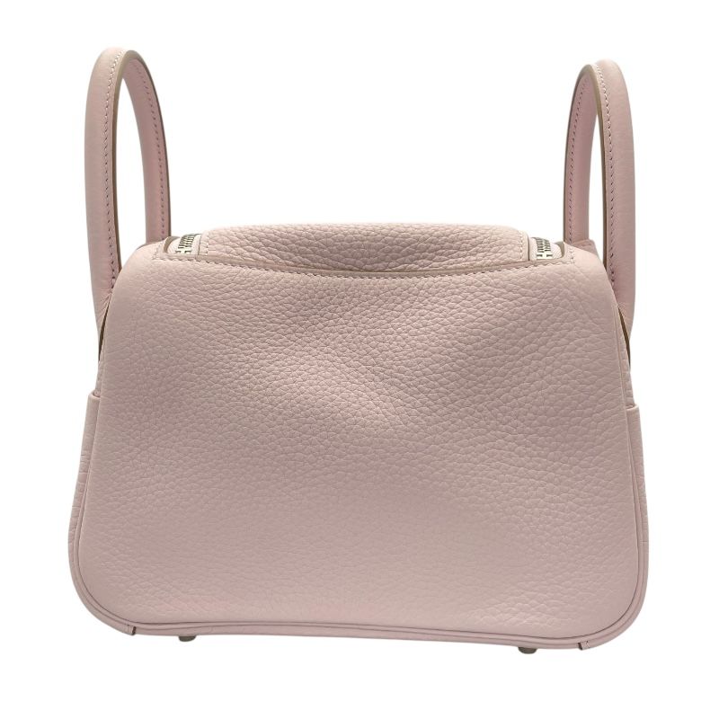 HERMES Lindy Mini Verso in Mauve Vert & New White - 2024 Edition