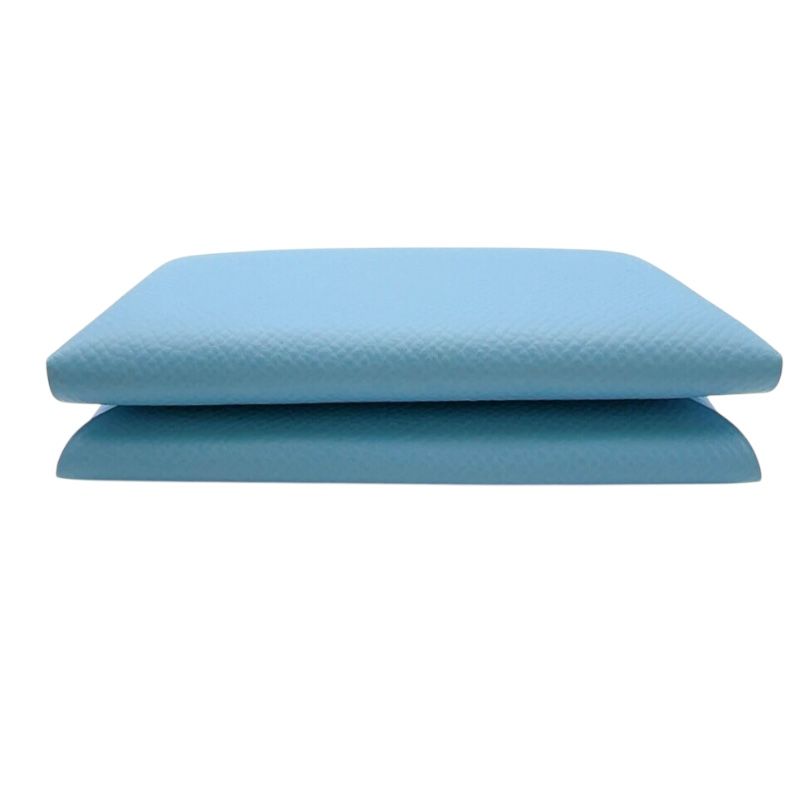 HERMES Calvi Duo Card Case in Celeste with Silver Hardware - 2023