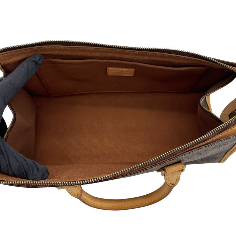 Louis Vuitton Popincourt M40009 Monogram Canvas Handbag - Brown