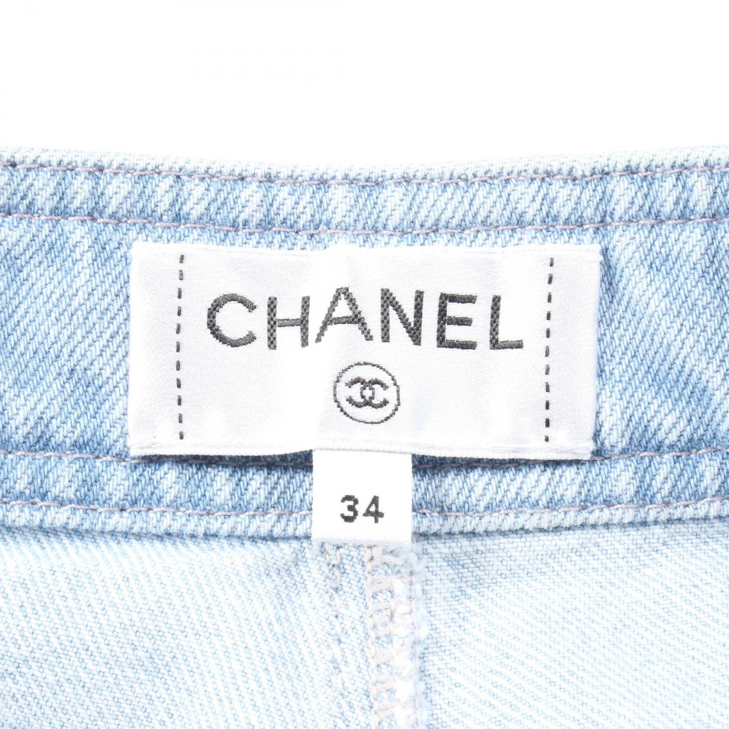 CHANEL Denim Shorts - Exquisite Blue Cotton - Size 34