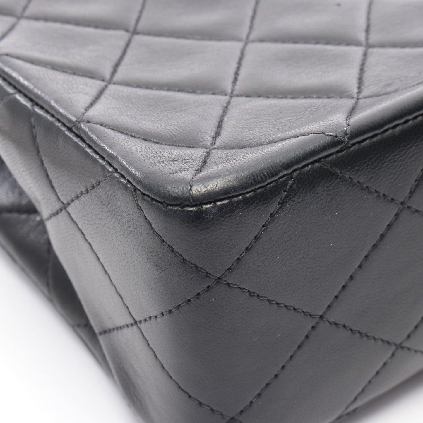 CHANEL Mini Matelassé 20 Shoulder Bag in Black Lambskin