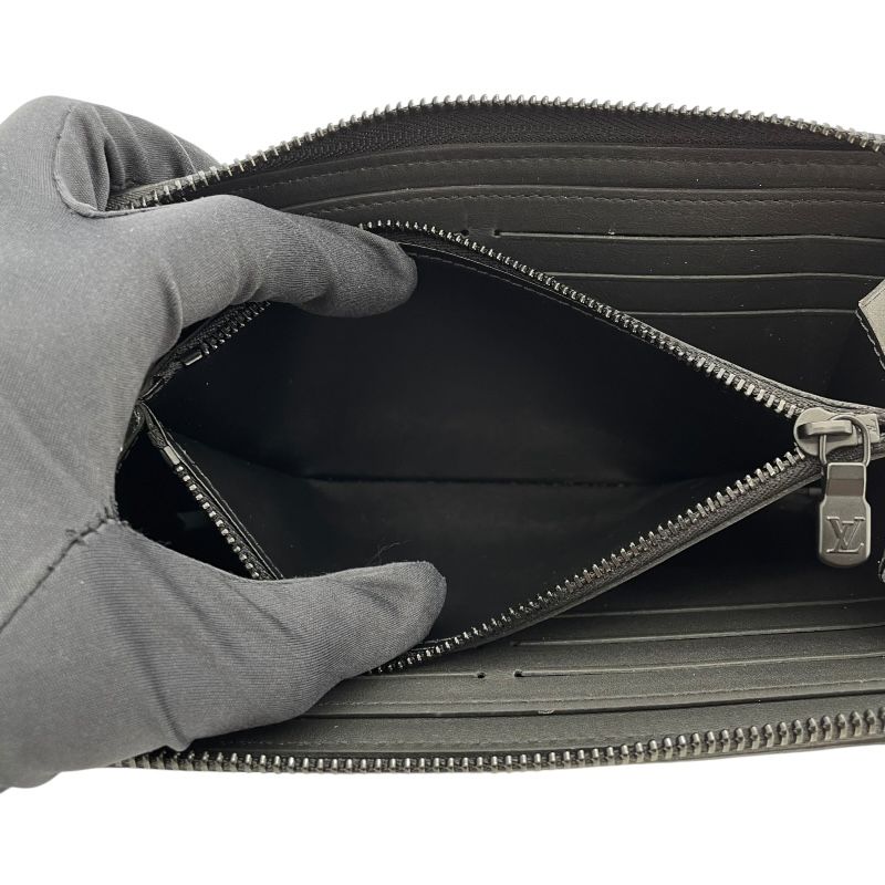 Louis Vuitton Zippy Wallet Horizontal M80333 Noir Monogram Shadow
