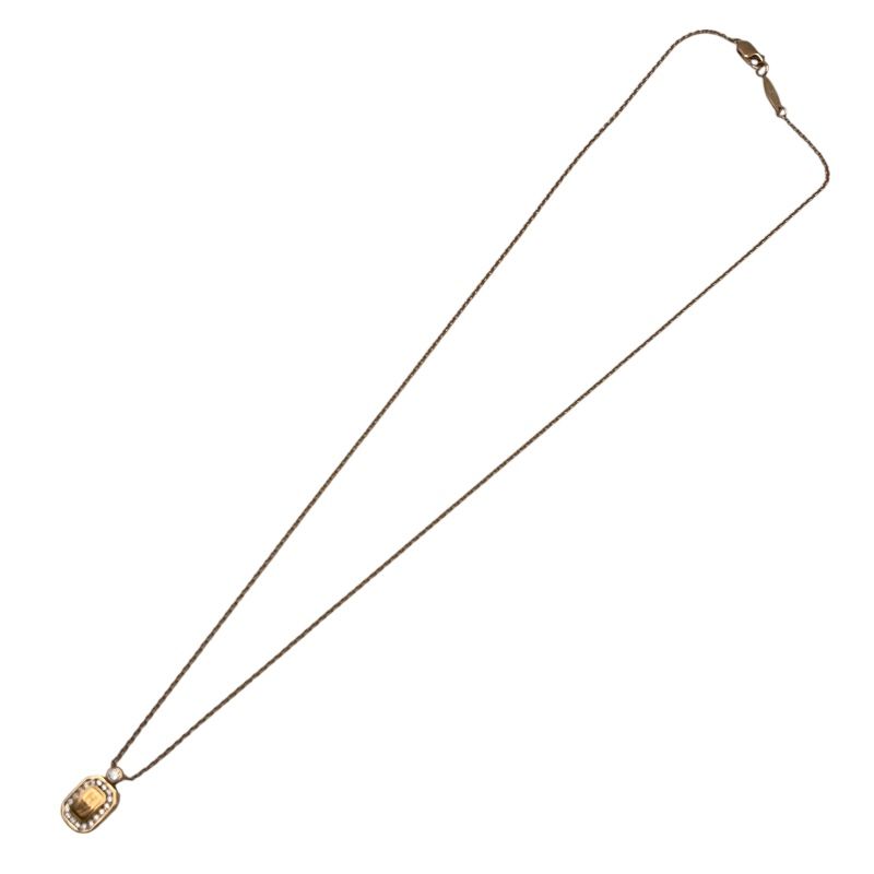 HARRY WINSTON HW Logo Necklace in 750 Pink Gold - Exquisite Elegance