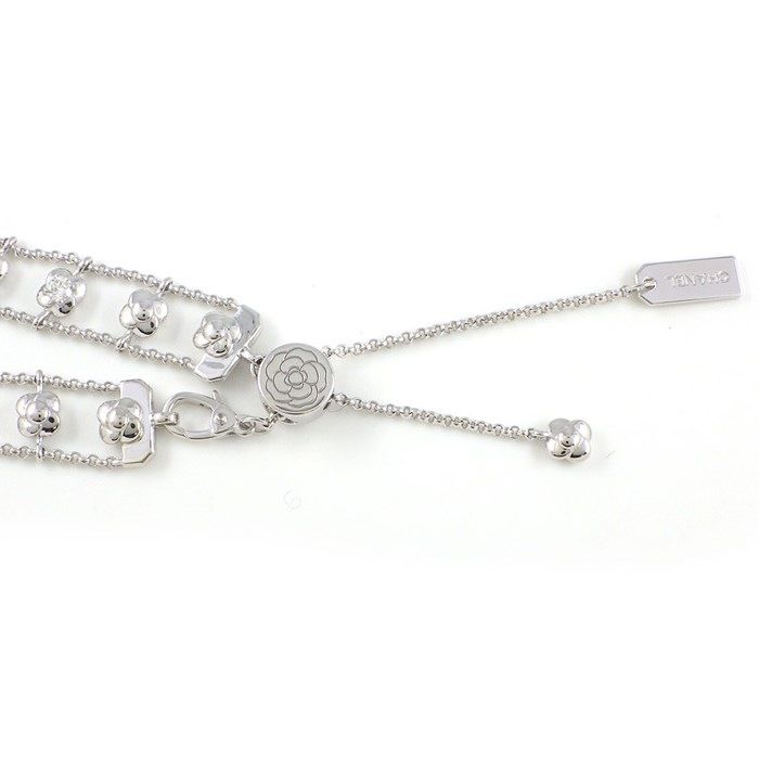 CHANEL Camellia Collection Bracelet with 1.14ct Diamonds in K18WG