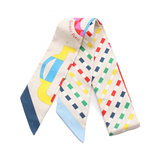 HERMES Bouclerie Moderne Twilly Scarf - Unused Luxury Silk