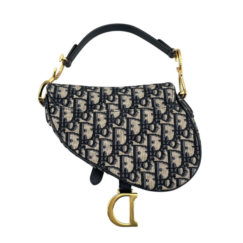 Christian Dior Saddle Mini Bag in Navy Oblique Jacquard