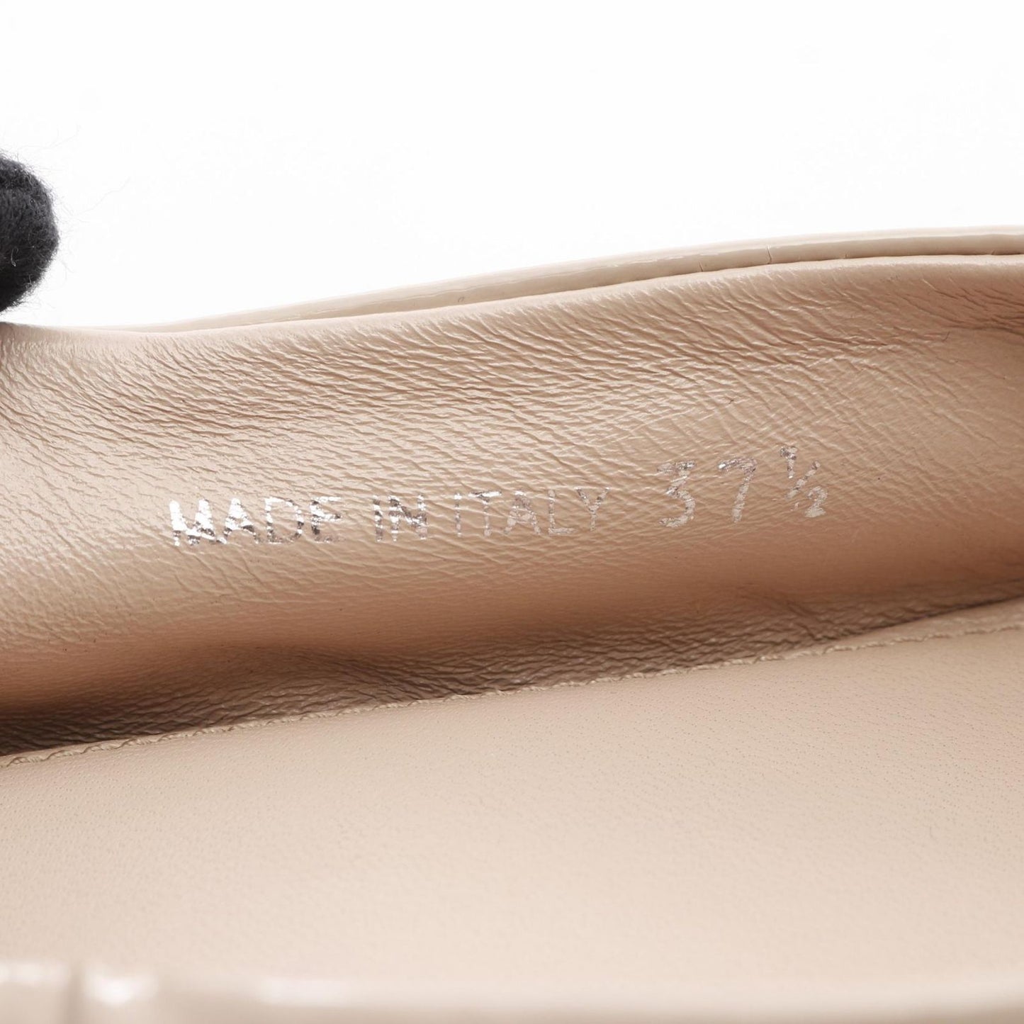 PRADA Pink Patent Leather Ballerina Flats - Size 37.5