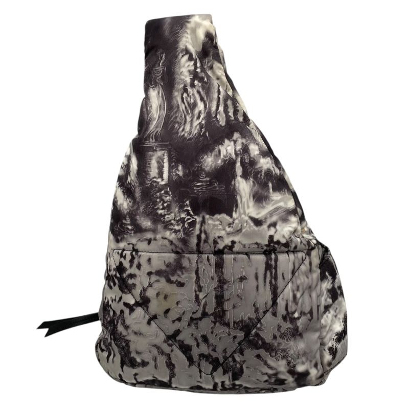 PRADA Nylon Body Bag 2VZ092 in Grey/White - Exclusive Men's Accessory