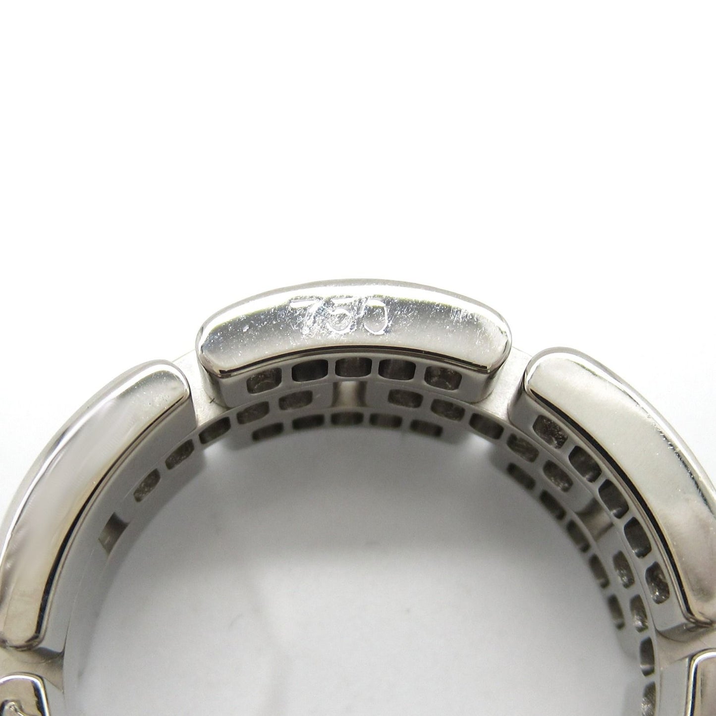 Cartier Maillon Panthère Half Diamond Ring in 18K White Gold