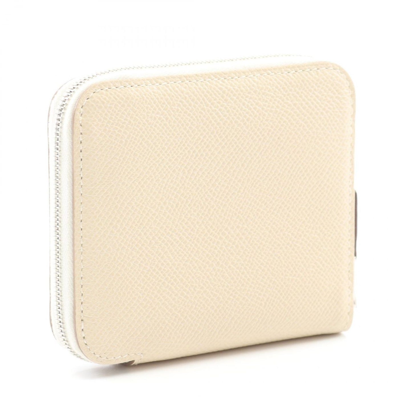 HERMES Azap Compact Silk-In Wallet in White - Exquisite Craftsmanship