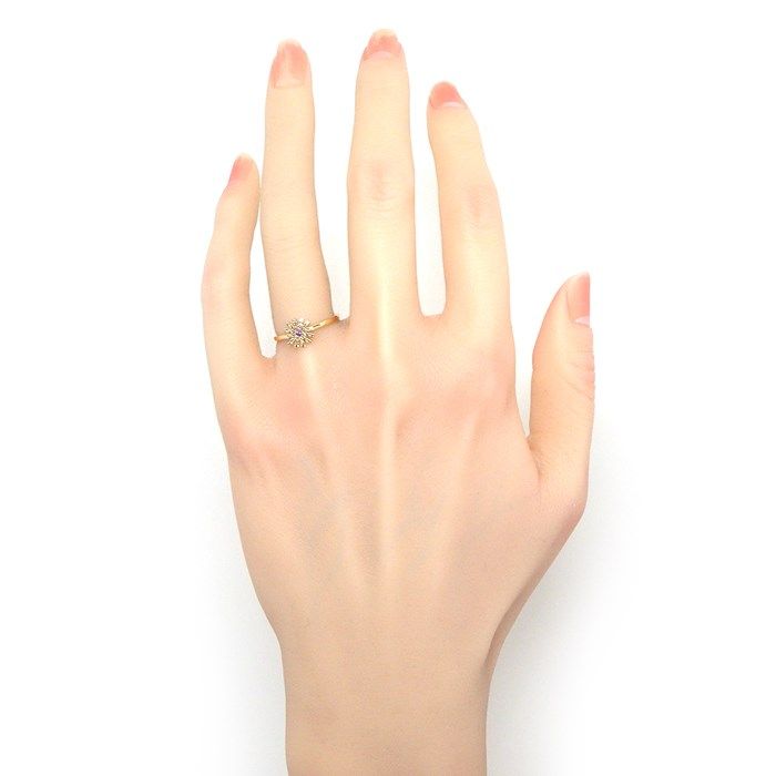 Damiani Marguerite Ring with Amethyst & Brown Diamonds - K18PG