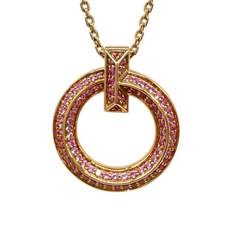 Tiffany & Co. T One Mini Circle Necklace in 750PG with Diamonds