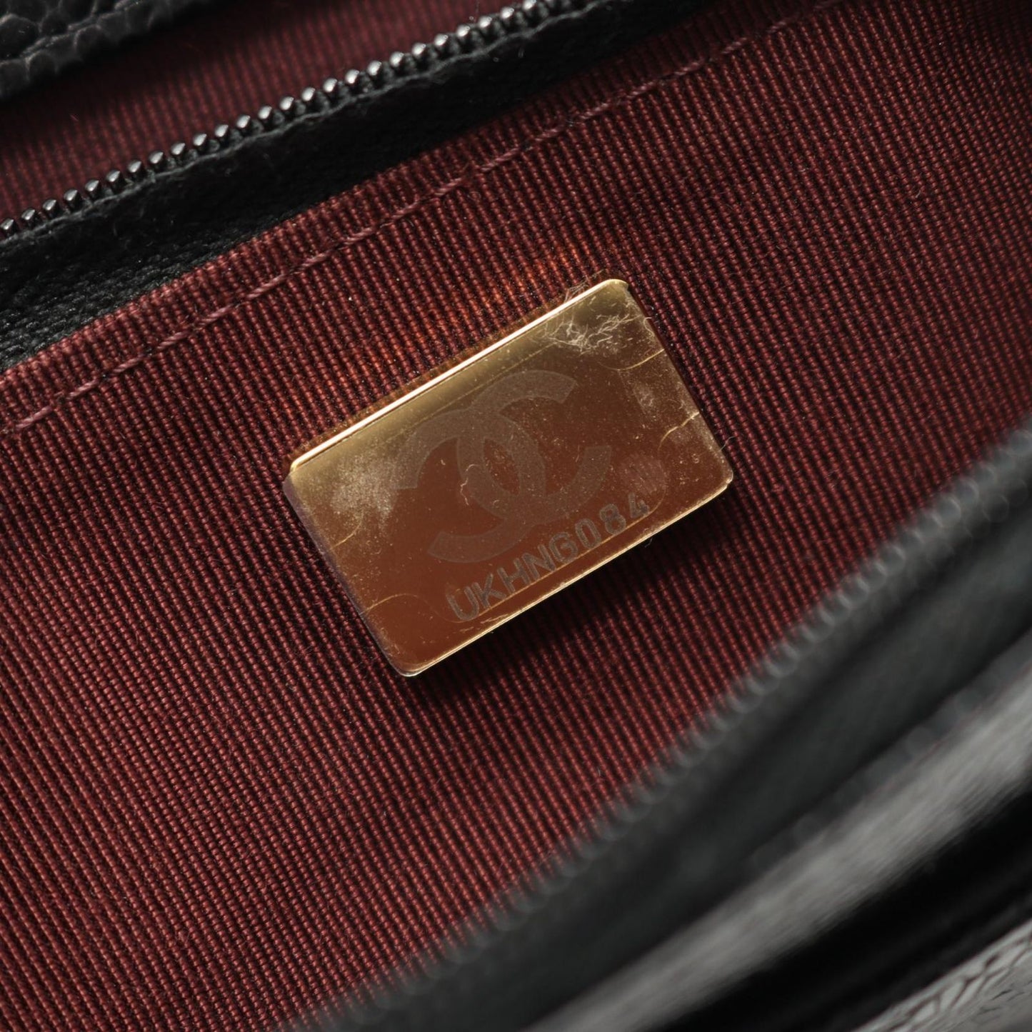 CHANEL Matelassé Shoulder Bag AP0250 in Black Caviar Leather