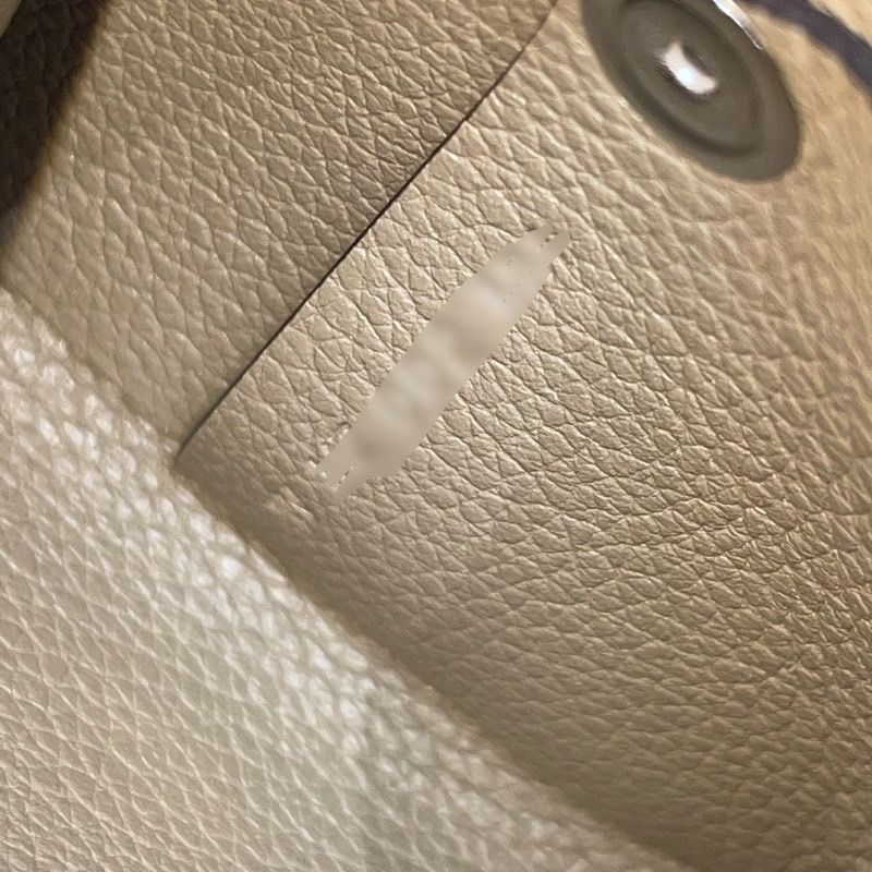 HERMES Bastia W刻 Beige Malfa Evercolor Unisex Coin Case