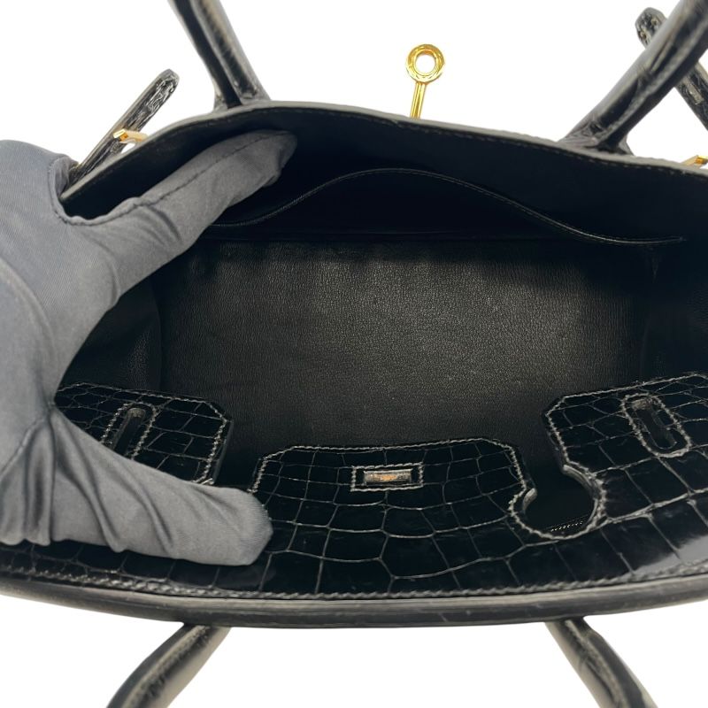 HERMES Birkin 30 Black Niloticus with Gold Hardware - Timeless Elegance