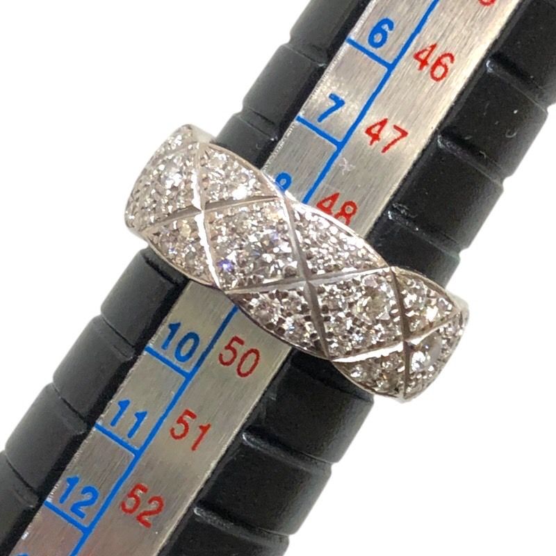 CHANEL Coco Crush Ring in 750WG with Diamonds - Exquisite Luxury