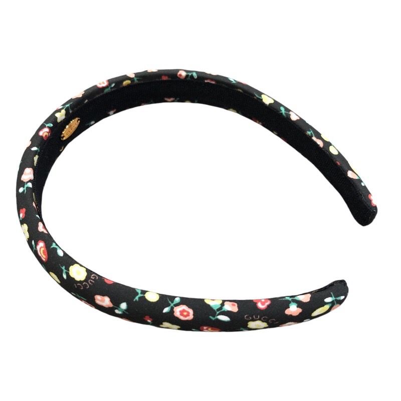 GUCCI Black Cotton Flower Headband - Exclusive LIBERTY Collaboration