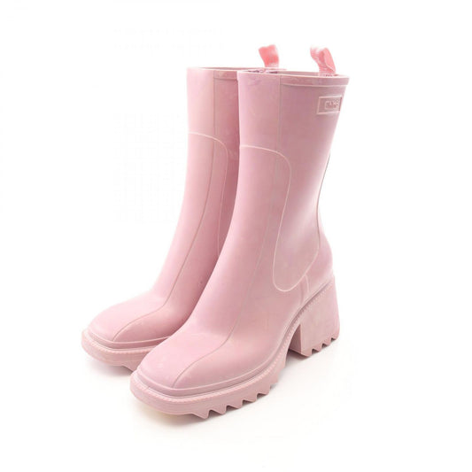 Chloe Betty Pink Rubber Rain Boots - Elegant & Exclusive