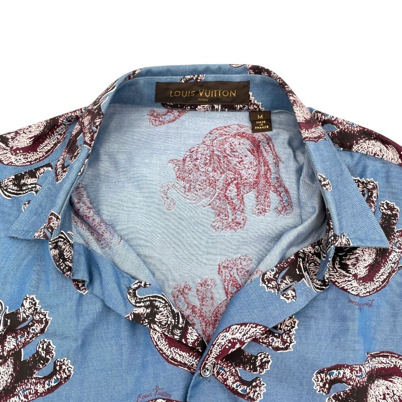 Louis Vuitton Chapman Brothers Elephant Shirt - Blue Cotton M