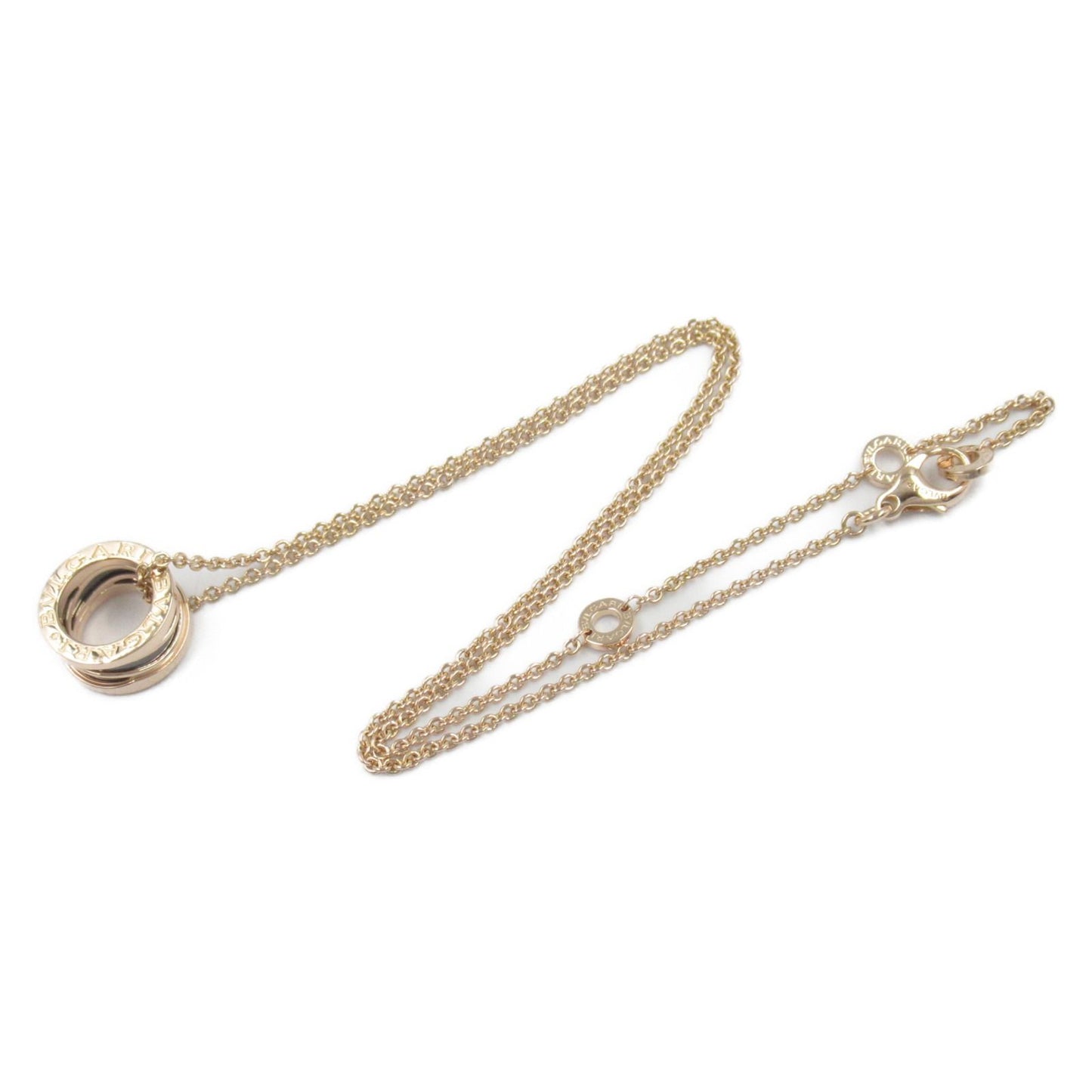 BVLGARI B-zero1 Ceramic Necklace in K18 Pink Gold