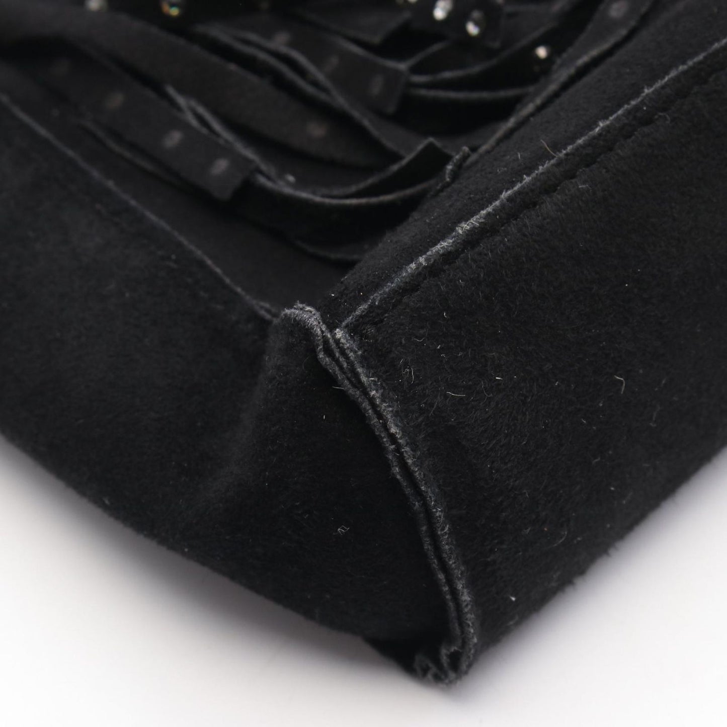 CHANEL Coco Mark Black Suede Tote Bag - Timeless Elegance