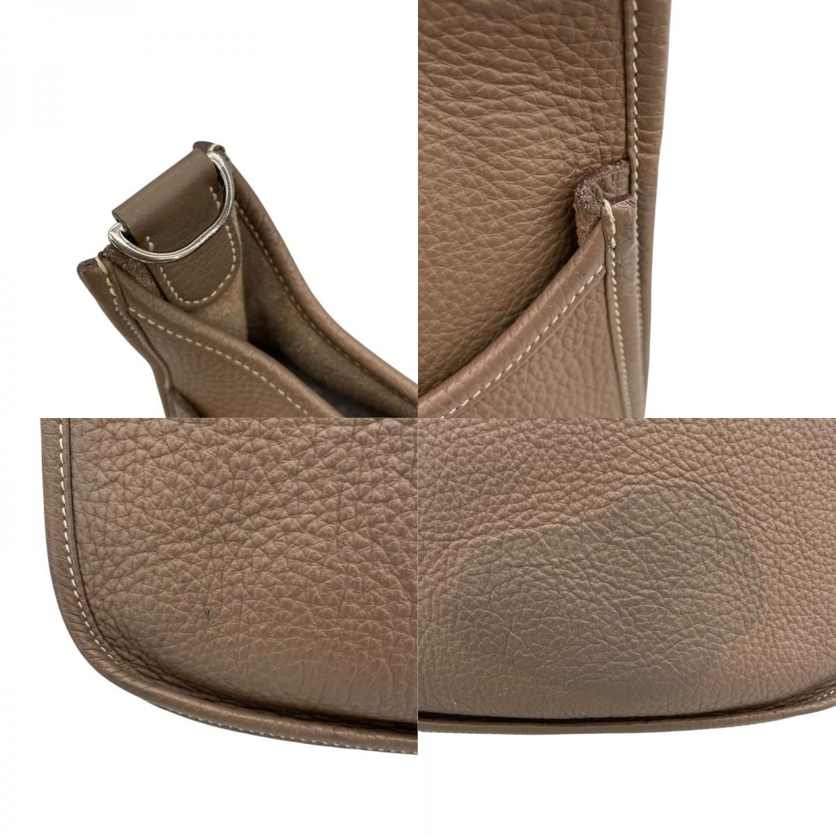 HERMES Evelyne 3GM in Etoupe with Silver Hardware - Timeless Elegance