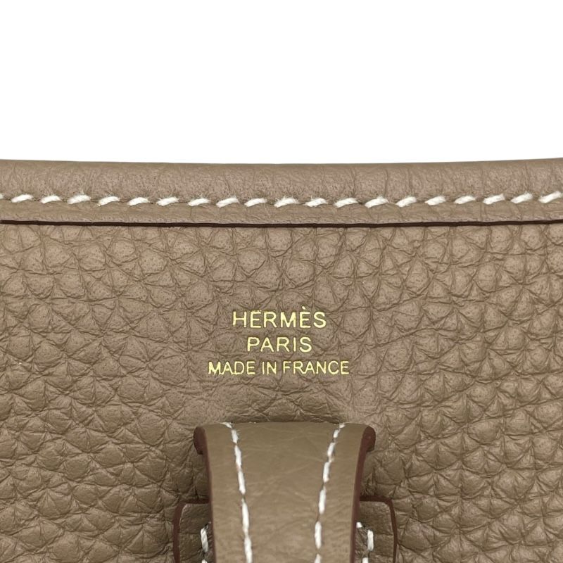 HERMES Evelyne TPM in Etoupe with Gold Hardware - Exquisite Craftsmanship