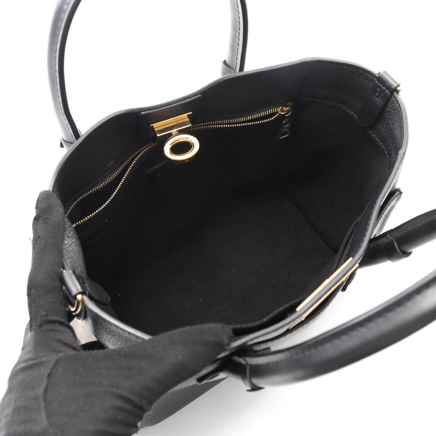 Louis Vuitton OnMySide PM Monogram Noir Handbag - Timeless Elegance