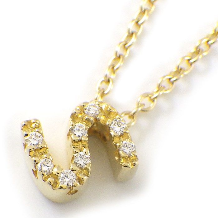 Ponte Vecchio Initial 'S' Diamond Necklace in 18K Yellow Gold