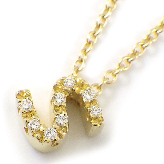 Ponte Vecchio Initial 'S' Diamond Necklace in 18K Yellow Gold