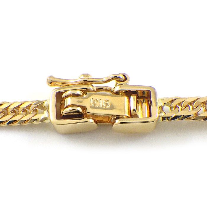 K18YG Triple Link Chain Necklace - Exquisite Craftsmanship