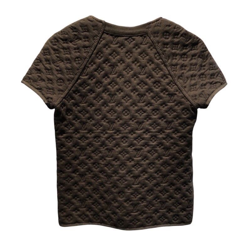 Louis Vuitton Monogram Embossed Logo Cotton Top for Women