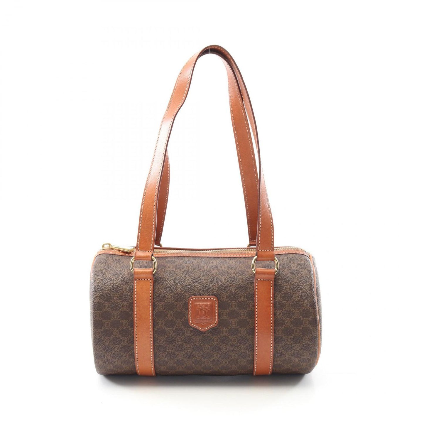 CELINE Macadam Brown Tote Bag - Timeless Elegance