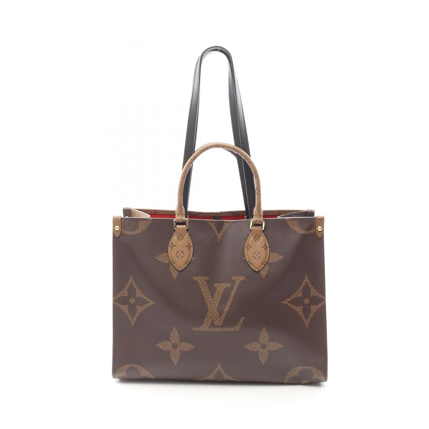 Louis Vuitton OnTheGo MM Tote Bag - Exquisite Beige & Brown Canvas