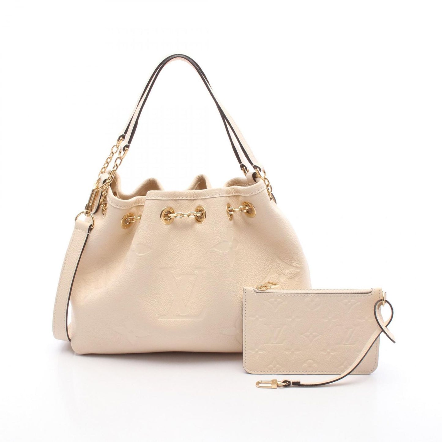 Louis Vuitton LV Bundle Handbag in Cream Monogram Leather